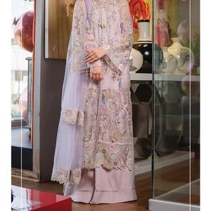 Purple pakistani wedding clothes